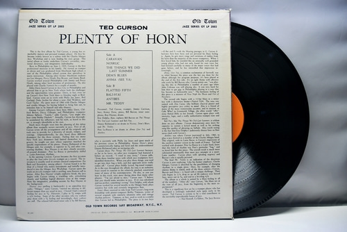 Ted Curson [태드 커슨] – Plenty Of Horn - 중고 수입 오리지널 아날로그 LP