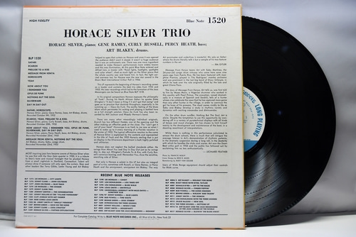 Horace Silver [호레이스 실버] – Horace Silver Trio - 중고 수입 오리지널 아날로그 LP