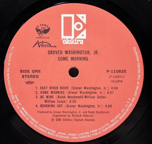 Grover Washington Jr. [그로버 워싱턴 주니어] - Come Morning - 중고 수입 오리지널 아날로그 LP