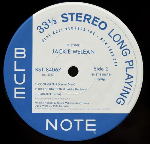 Jackie McLean [재키 맥린] ‎- Bluesnik - 중고 수입 오리지널 아날로그 LP