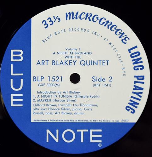 Art Blakey Quintet [아트 블레이키] – A Night At Birdland Volume 1 - 중고 수입 오리지널 아날로그 LP