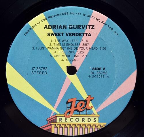 Adrian Gurvitz [아드리안 거비츠] – Sweet Vendetta ㅡ 중고 수입 오리지널 아날로그 LP