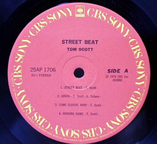 Tom Scott [톰 스콧] – Street Beat - 중고 수입 오리지널 아날로그 LP