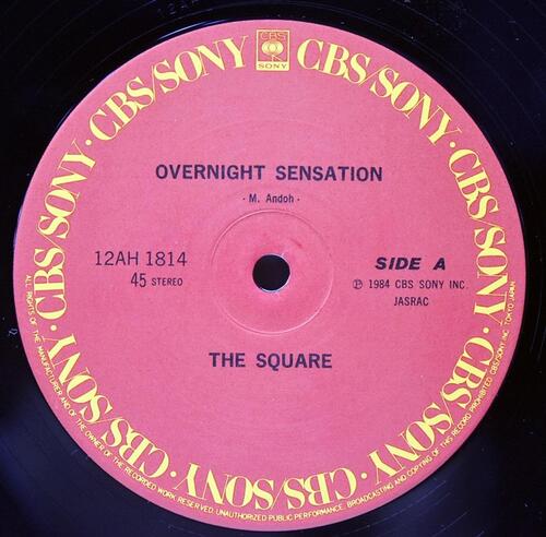 The Square [더 스퀘어] – Overnight Sensation - 중고 수입 오리지널 아날로그 LP