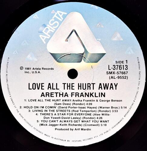 Aretha Franklin [아레사 프랭클린] – Love All The Hurt Away - 중고 수입 오리지널 아날로그 LP