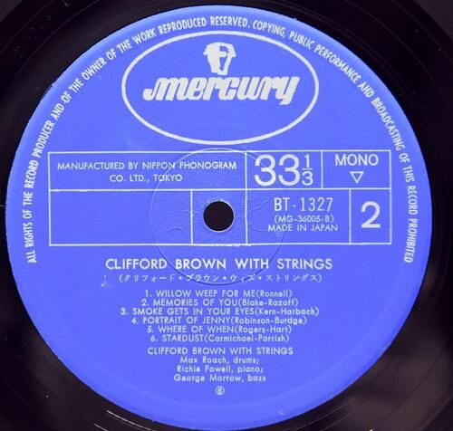 Clifford Brown [클리포드 브라운]‎ - Clifford Brown With Strings - 중고 수입 오리지널 아날로그 LP
