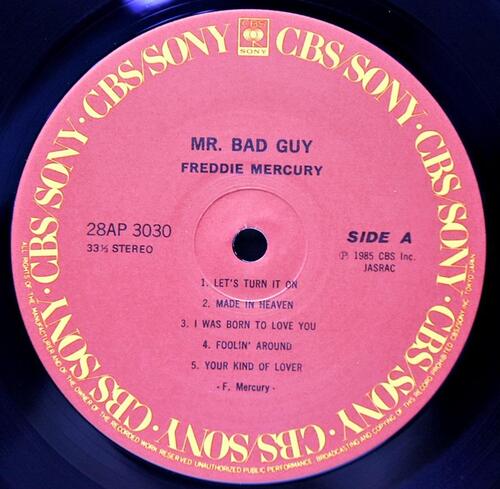 Freddie Mercury ‎[프레디 머큐리] – Mr. Bad Guy ㅡ 중고 수입 오리지널 아날로그 LP
