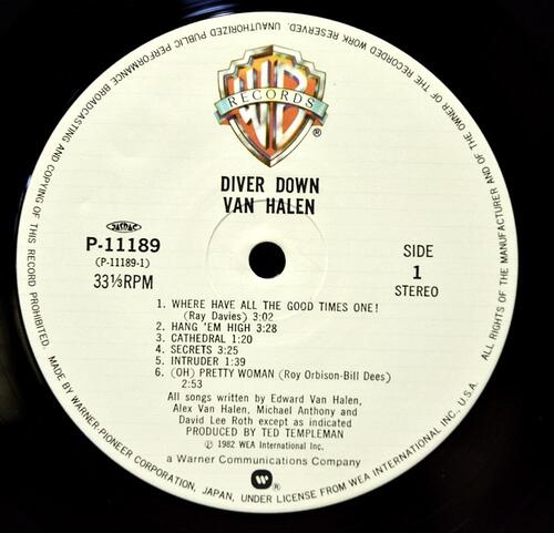 Van Halen [반 헤일런] – Diver Down ㅡ 중고 수입 오리지널 아날로그 LP