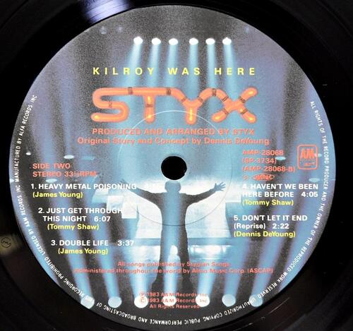 Styx [스틱스] ‎- Kilroy Was Here - 중고 수입 오리지널 아날로그 LP