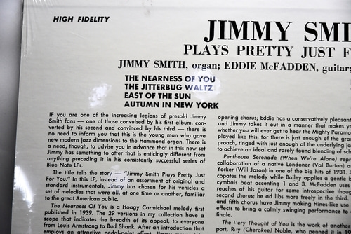 Jimmy Smith [지미 스미스] ‎- Plays Pretty Just For You - 미개봉 수입 오리지널 아날로그 LP