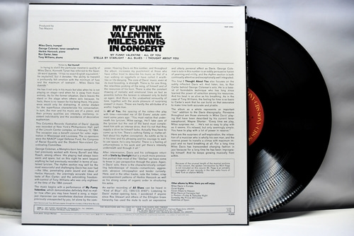 Miles Davis [마일스 데이비스] –  My Funny Valentine - Miles Davis In Concert  - 중고 수입 오리지널 아날로그 LP