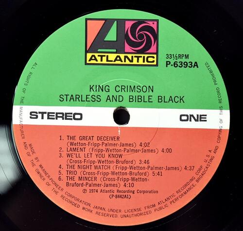 King Crimson [킹 크림슨] – Starless And Bible Black ㅡ 중고 수입 오리지널 아날로그 LP