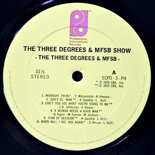 The Three Degrees &amp; MFSB Show [쓰리 디그리즈] - The Three Degrees &amp; MFSB Show ㅡ 중고 수입 오리지널 아날로그 LP