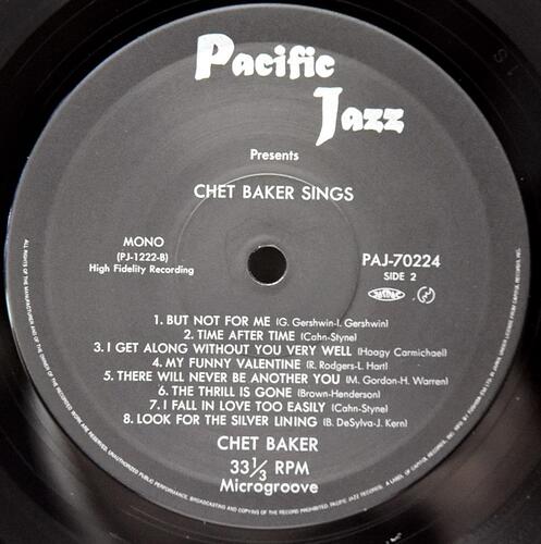 Chet Baker [쳇 베이커] - Chet Baker Sings - 중고 수입 오리지널 아날로그 LP
