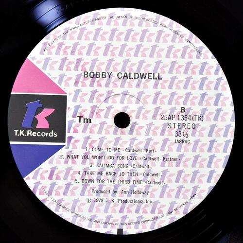 Bobby Caldwell [바비 콜드웰] - Evening Scandal ㅡ 중고 수입 오리지널 아날로그 LP