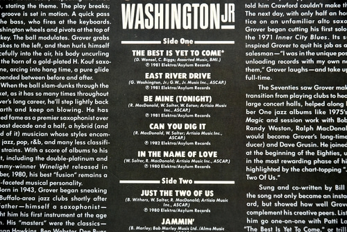 Grover Washington Jr. [그로버 워싱턴 주니어] - Anthology Of Grover Washington Jr. - 중고 수입 오리지널 아날로그 LP