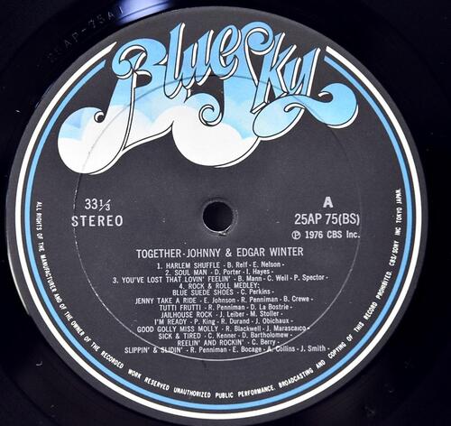 Johnny &amp; Edgar Winter [조니 윈터, 에드가 윈터] – Together ㅡ 중고 수입 오리지널 아날로그 LP