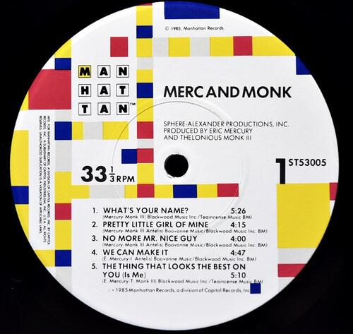 Merc And Monk [에릭 머큐리, 델로니어스 몽크] – Merc And Monk ㅡ 중고 수입 오리지널 아날로그