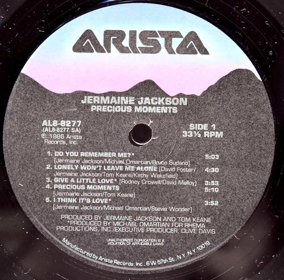 Jermaine Jackson [저메인 잭슨] – Precious Moments ㅡ 중고 수입 오리지널 아날로그 LP