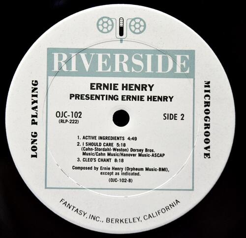 Ernie Henry [어니 헨리] – Presenting Ernie Henry - 중고 수입 오리지널 아날로그 LP