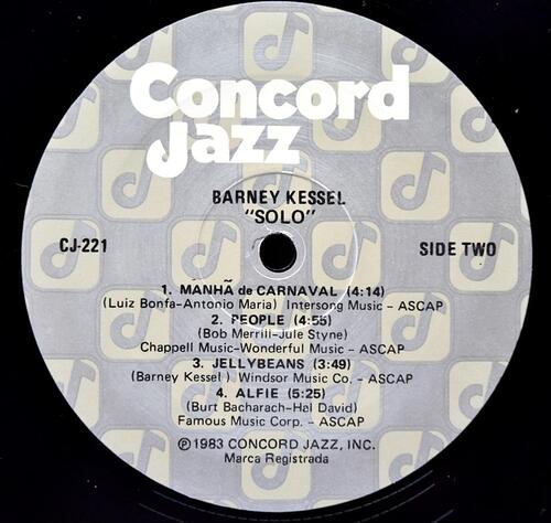 Barney Kessel [바니 케셀] – Solo - 중고 수입 오리지널 아날로그 LP
