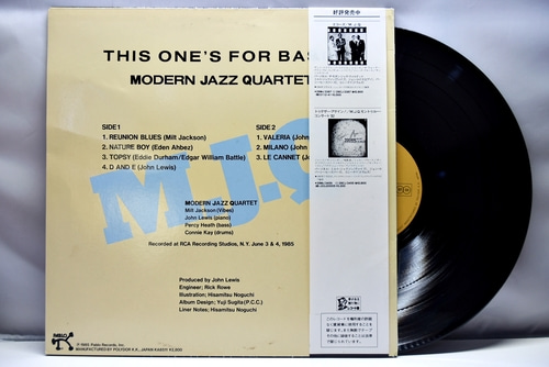 The Modern Jazz Quartet [모던 재즈 쿼텟]‎ - &quot;Topsy&quot; This One&#039;s For Basie - 중고 수입 오리지널 아날로그 LP