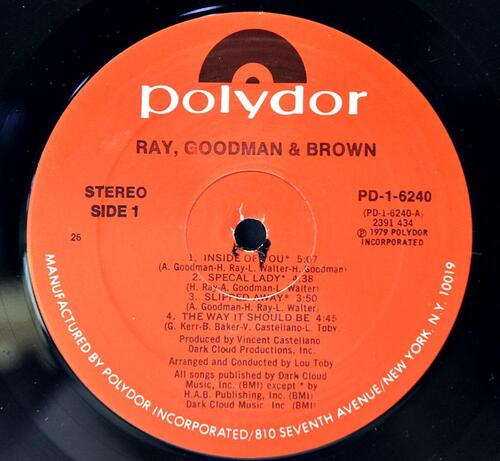 Ray, Goodman &amp; Brown [해리 레이, 알 굿맨, 빌리 브라운] - Ray, Goodman &amp; Brown ㅡ 중고 수입 오리지널 아날로그 LP