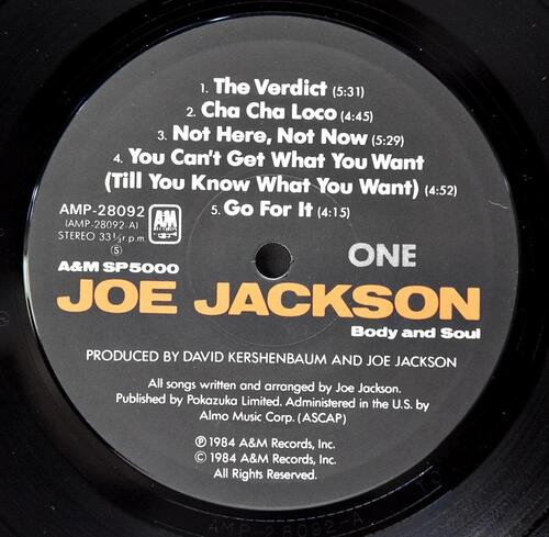 Joe Jackson [조 잭슨] – Body And Soul - 중고 수입 오리지널 아날로그 LP