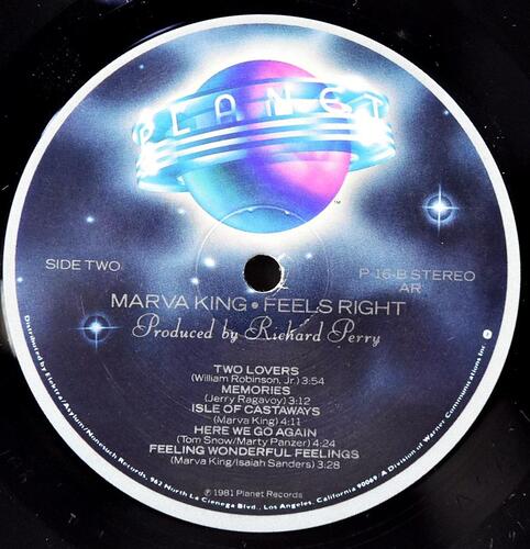 Marva King [마르바 킹] – Feels Right ㅡ 중고 수입 오리지널 아날로그 LP