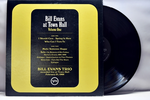 The Bill Evans Trio [빌 에반스] – Bill Evans At Town Hall (Volume One) - 중고 수입 오리지널 아날로그 LP