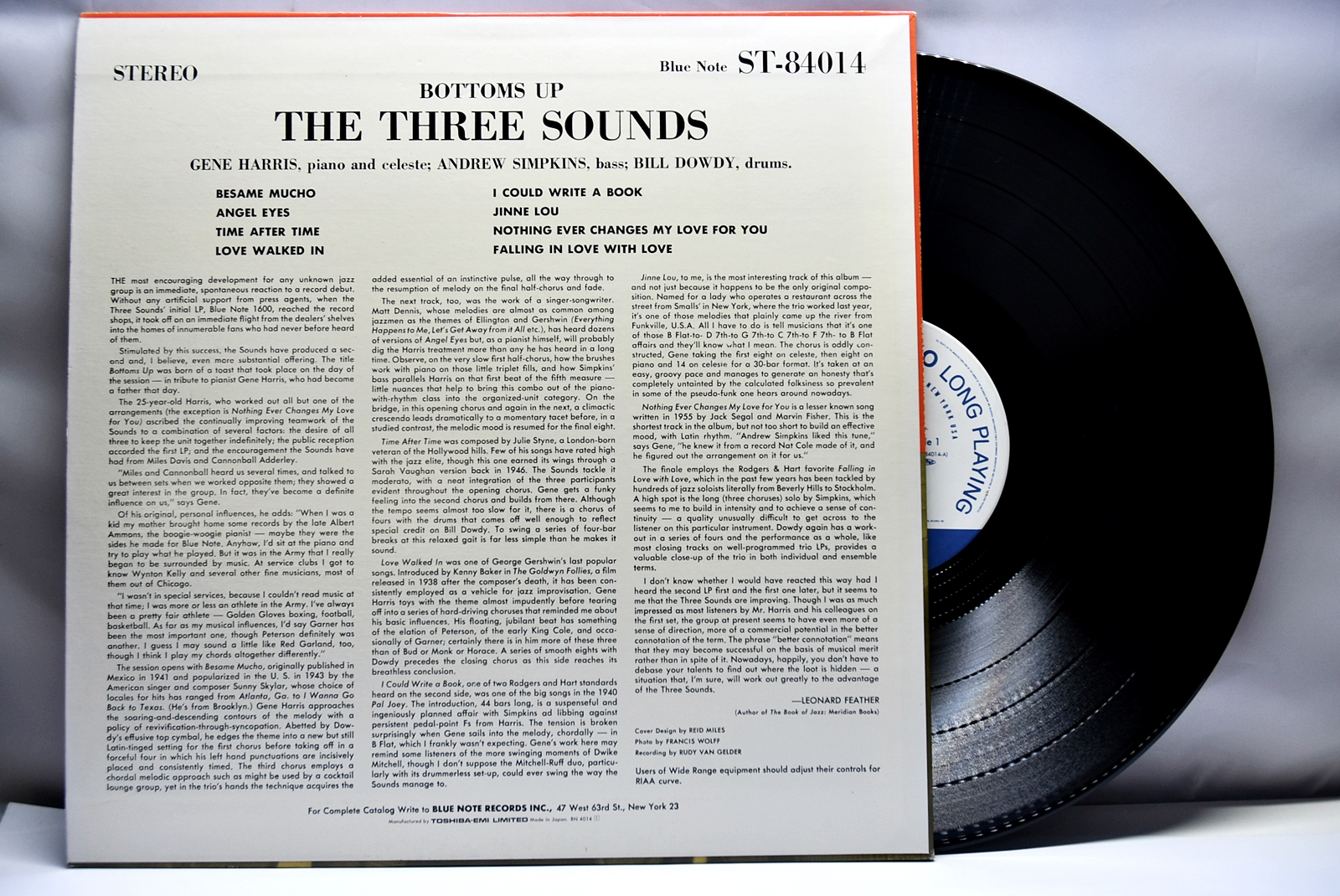 The Three Sounds [쓰리 사운즈] – Bottoms Up! - 중고 수입 오리지널 아날로그 LP