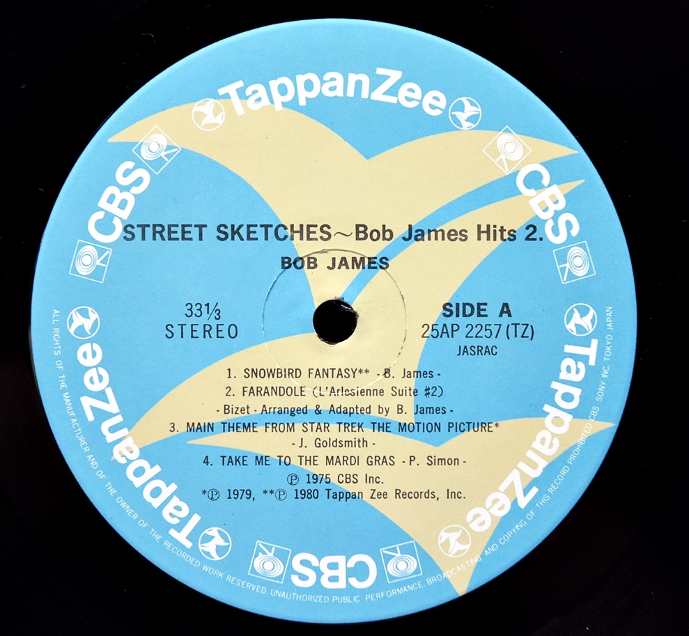 Bob James [밥 제임스] – Street Sketches - 중고 수입 오리지널 아날로그 LP