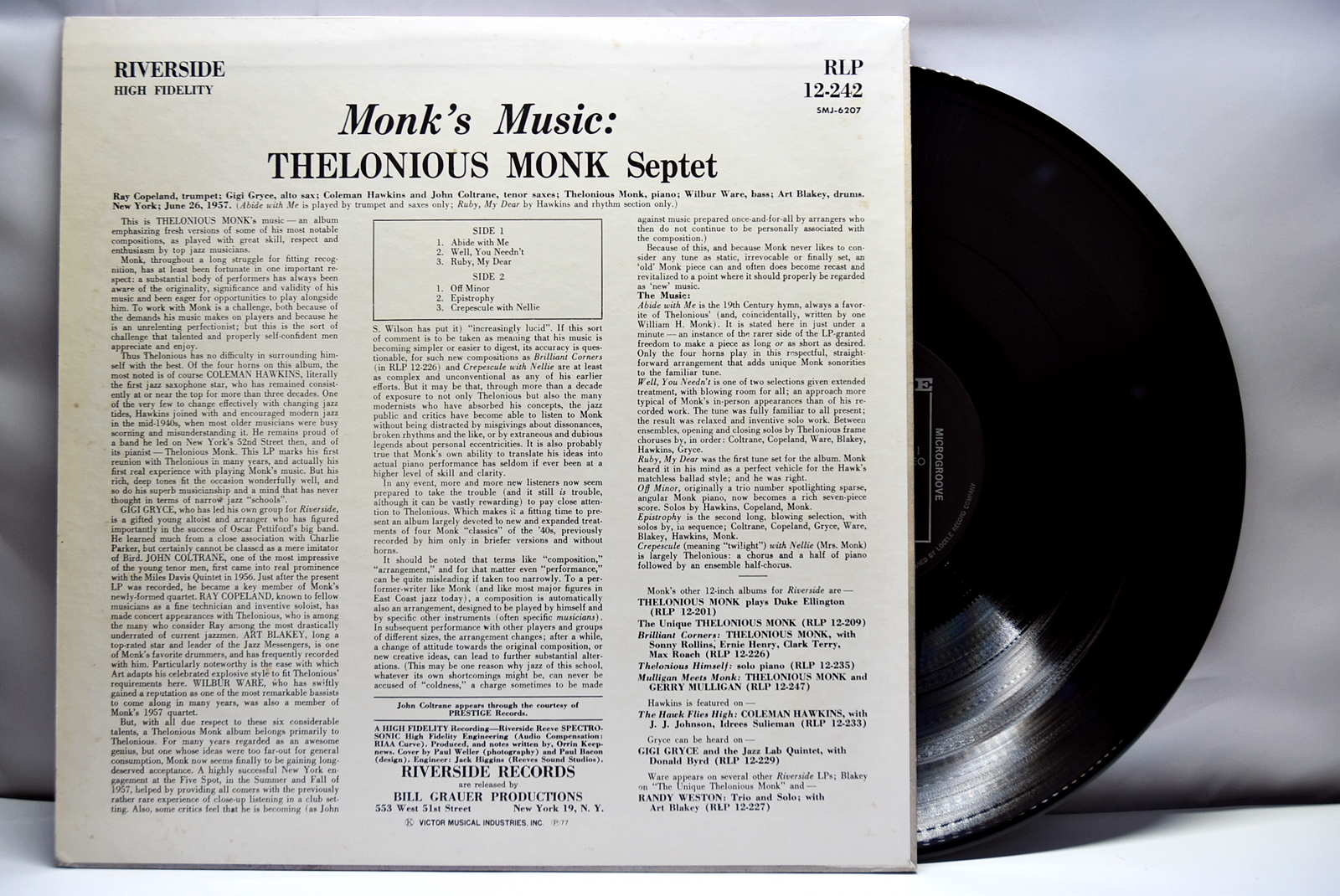 Thelonious Monk [델로니어스 몽크]‎ – Monk&#039;s Music - 중고 수입 오리지널 아날로그 LP