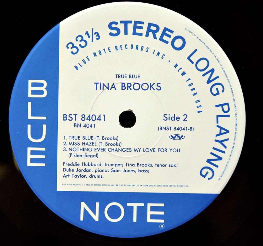 Tina Brooks ‎[티나 브룩스] – True Blue  - 중고 수입 오리지널 아날로그 LP