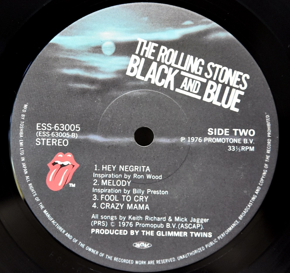 The Rolling Stones [롤링 스톤즈] - Black And Blue ㅡ 중고 수입 오리지널 아날로그 LP