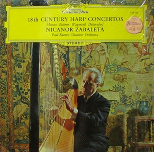 [고정가상품] 18th Century Harp Concertos- Nicanor Zabaleta 중고 수입 오리지널 아날로그 LP