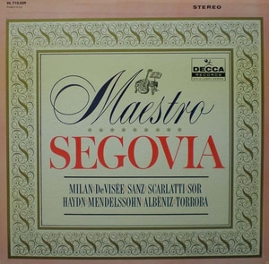 Maestro Segovia 중고 수입 오리지널 아날로그 LP