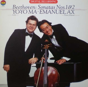 Beethoven-Cello Sonata Nos.1&amp;2-Yo-Yo Ma/Emanuel AX 중고 수입 오리지널 아날로그 LP