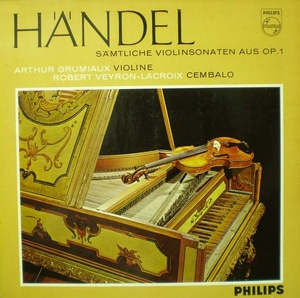 Handel-6 Violin Sonatas op.1-Grumiaux/Veyron-Lacroix 중고 수입 오리지널 아날로그 LP