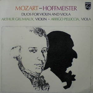 Mozart/Hoffmeister-Duos for Violin and Viola-Grumiaux/Pelliccia 중고 수입 오리지널 아날로그 LP