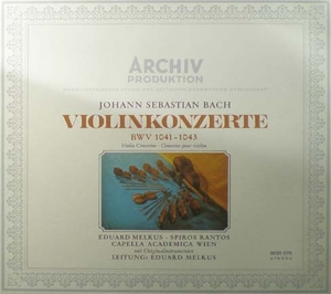 Bach - Violin Concerto BWV 1041~1043 - Eduardo Melkus 중고 수입 오리지널 아날로그 LP