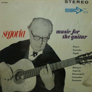 Music for the Guitar-Weiss-Ponce/Torroba 외-Segovia 중고 수입 오리지널 아날로그 LP