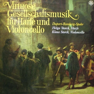 Duport/Romberg/Spohr- Sonatas for Cello &amp; Harp- Helga &amp; Klaus Storck 중고 수입 오리지널 아날로그 LP