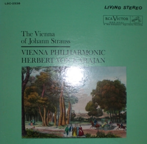 The Vienna of Johann Strauss - Herbert von Karajan 중고 수입 오리지널 아날로그 LP