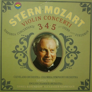 Mozart- Violin Concerto Nos.3, 4, 5 외- Stern/Szell/Barenboim/Schneider 2LP 중고 수입 오리지널 아날로그 LP
