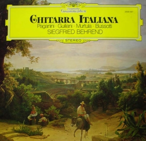 Chitarra italiana-Caroso/Paganini/Giuliniani 외-Siegfried Behrend 중고 수입 오리지널 아날로그 LP