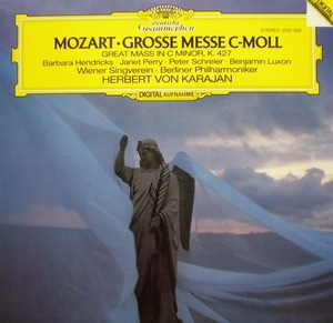 Mozart-Great Mass in C minor-Karajan 중고 수입 오리지널 아날로그 LP