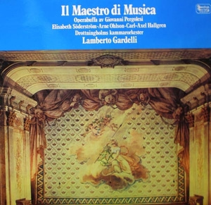 Pergolesi- Il Maestro di Musica- Soderstrom/Ohlson/Hallgren/Gardelli 중고 수입 오리지널 아날로그 LP