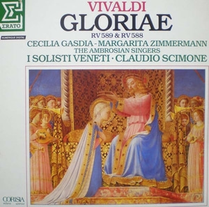 Vivaldi- Gloria RV 588&amp;589- Gasdia/Zimmermann/Scimone 중고 수입 오리지널 아날로그 LP