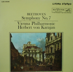 Beethoven - Symphony No.7 - Herbert von Karajan 중고 수입 오리지널 아날로그 LP
